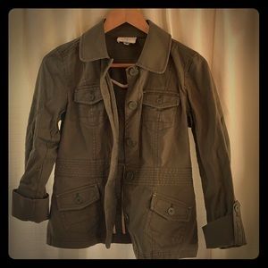 Army green Ann Taylor Loft blazer